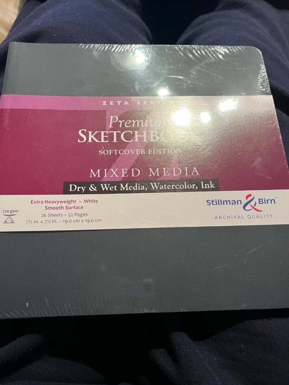 Stillman & Birn 901750S Zeta Series Softcover Premium Sketchbook 26 Sheets